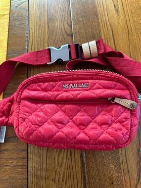 MZ Wallace Metro Belt Bag Sling in Poppy Color EUC